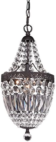 Sterling Mini Chandelier, Dark Bronze