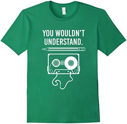 Men's You Wouldn't Understand Vintage Cassette Tape Music T Shirt Large Kelly Green