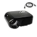 2018 Projector (Warranty Included), XINDA LCD LED Mini Multi-Media Portable Video Projector Game Home Cinema Theater Support HD 1080P HDMI USB SD AV-0036B