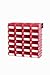 Triton Products 3-220RWS LocBin 26 Piece Wall Storage Unit with 7-3/8 Inch L x 4-1/8 Inch W x 3 Inch H Red Interlocking Poly Bins, 24 CT, Wall Mount Rails 8-3/4 Inch L with Hardware, 2 pk