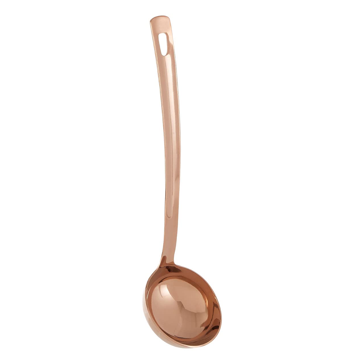 Premier Housewares Rose Gold Finish Ladle Pasta Spoon Server Stainless Steel Durable Ladle For Everyday Use Ladle 8 x 6 x 30