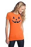 Sale Jack O' Lantern Pumpkin Girls Ladies' T-shirt / Easy Halloween Costume Fun Tee