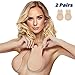 Adhesive Lift Bra Pads 2 Pairs, Invisible Backless Nipplecovers, Push Up Bra (C Cup, Beige)
