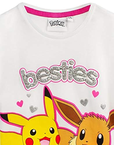 Pokemon Pyjamas Pikachu Eevee Frill Sleeve Long OR Short Leg