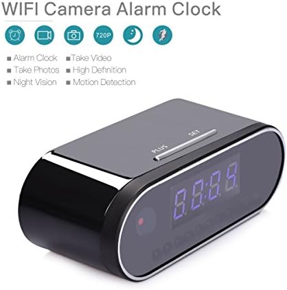 WiFi Spy Camera Night Vision Hidden Camera Clock Remote View Nanny Cam Motion Detection Wireless Security Camera Video Recorder For Home Using
