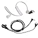 abcGoodefg Walkie Talkie Earpiece with Mic PTT, 1 Pin 2.5mm Covert Acoustic Tube Ear Piece Headset for Police Radios Law Enforcement Compatible with Motorola MH230R MH230TPR MR350R MS350R (2 Pack)