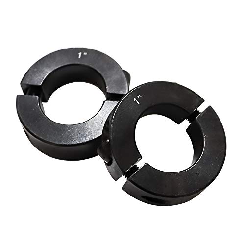 Bore 1/2 Inch Double Split Shaft Collar Black Oxide Set Screw Style Two