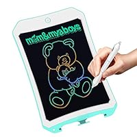 mom&myboys Upgraded Colorful Screen 8.5 Inch Electronic Writing Board Doodle Board-Best Gifts for Kids & Adults (Green)