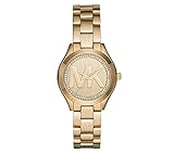 Michael Kors Women's Mini Slim Runway Goldtone Three-Hand Watch