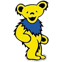 Amazon.com: Grateful Dead - Large Yellow Dancing Bear - Sticker / Decal :  Automotive