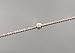Fate Love Sideways Cross Anklet Bracelet for Women, Rose Gold Stainless Steel Adjustable Size, 9-11 inches (Crystal)