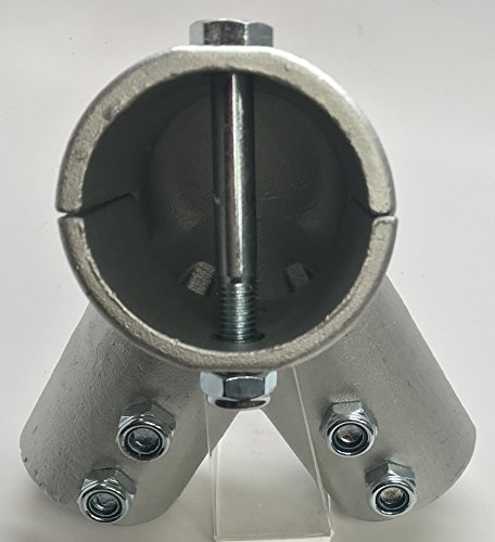 Pipe Swing Set Frame Hanger (1) 2.5" OD Pipe Top & 2" OD for Legs (2 Pipe) Fitting End Playground Hardware (1) You Need 2 for Each Swing - Thumbnail 3