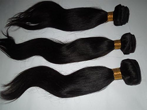 HairPR Hair 100% Peruvian Human Virgin Hair extension 3 Bundles Straight Natural Color Can be dyed