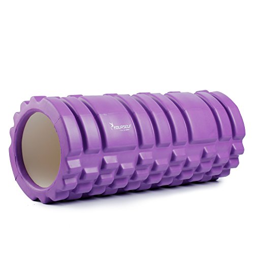 SYOURSELF Foam Roller for Muscle Massage-13" x 5.5", EVA, Trigger Point-Deep Tissue, Myofascial Release, Physical Therapy for Pain Relief, Exercise, Yoga, Pilates+Instructions, Carry Bag(Purple) - Thumbnail 4