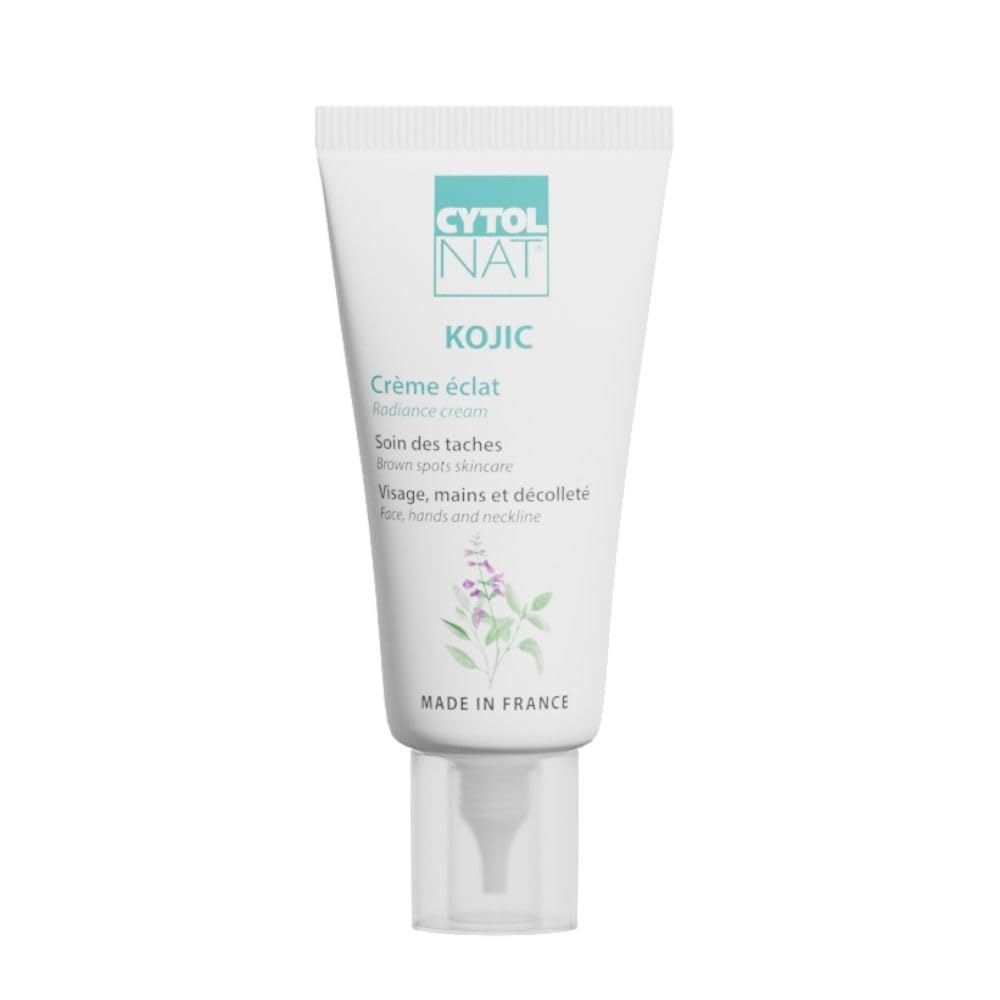 CYTOLNAT - Kojic - Anti-Spot Radiance Cream - Brightens, Evens, Restores Radiance, Anti-Spot - Sensitive Skin - Face, Neck, Hands - Natural Formula - 30 ml