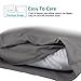 Adoric Queen Pillow Protectors, 2 Pack Brushed Microfiber Wrinkle-resistant Hypoallergenic Pillow Covers Pillowcases(Gray)