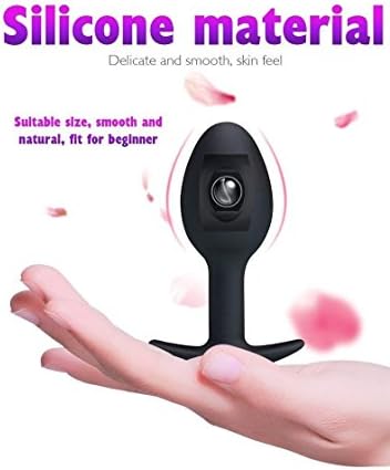 Ànále Ví-br-atórs Silicone Ànále Beads Būt`t Play Plùg s Metal Ball Inside Muscles Trainer V-ǐbrántors for Women Men