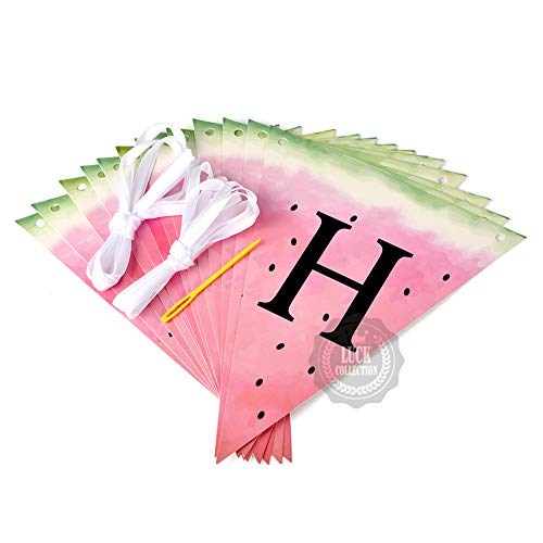 One in a Melon Cake Topper Watermelon Banner for Watermelon Themed Birthday 1st Birthday Party Supplies