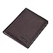 Multi-Purpose Travel Wallet Credit Card Holder Passport Cover 2 ID Window Genuine Leather RFID Blocking - Coffee