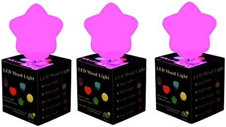 LED Star Lights Diwali Diya Decorations Colour Changing Mood Lighting Set of 3 for Festivals, Parties, Events by PK Green