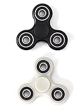 Spintoy Hand Spinner Fidget Toy,Pack of 2 (Black,Grey:Glow in the Dark it's Green)