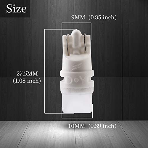 GLL DC6V / 6.3V LED 194 W5W T10 168 Light Bulbs for Car Interior Map Dome License Plate Door Side Marker Light for Pinball Machine 5630 Chip 2SMD White Pack of 20