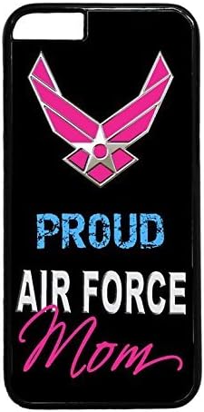 THE FORCE SERIES - Sleek, stunning &amp; unique -US Air Force Proud Mom USA Army rubber Plastic Black Case Cover for NEW iPhone 6 / 6s (4.7 INCH), by Cell World LLC- TmShips from Florida