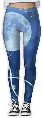 High Wais Stretch Leggings Ice and Snow Moon In Fairy Tales Flex Yoga Pants