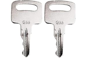 A.A 2 Pack Keys for Genie, Skyjack, Snorkel, Terex, Vermeer, Upright Lifts 104466, 455 (2)