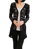 MuMuJia Womens Spring Thin Knit Long Sleeve Cardigan Sweater