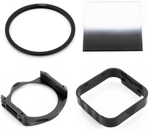 77mm Ring Adapter+Gradual ND8 Square Filter + Holder +Hood for Cokin P Series
