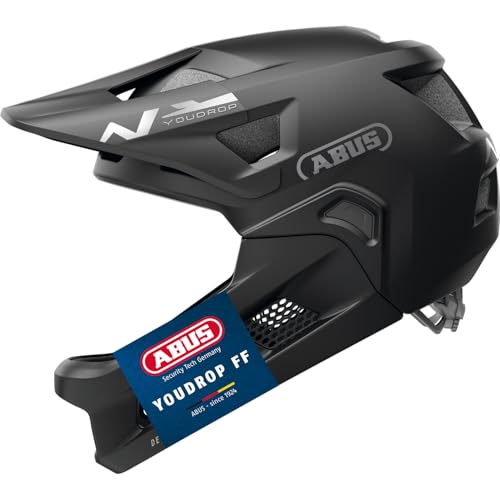 ABUS MTB-Helm YouDrop FF, Schwarz, Größe S