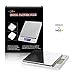 TekSky 500G/0.01G Digital Kitchen Scale - Tare & PCS Function, 6 Units, Back-Lit LCD, Pocket-Size, Battery Powered - Silver