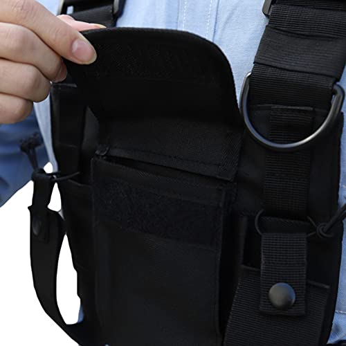 MultiPocket Chest Rig Bag Utility Vest Chest Bag for Men Hands Free