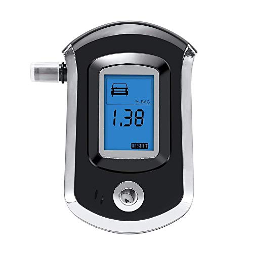 USHOT Digital LCD Police Breathalyzer Breath Test Alcohol Tester Analyzer Detector