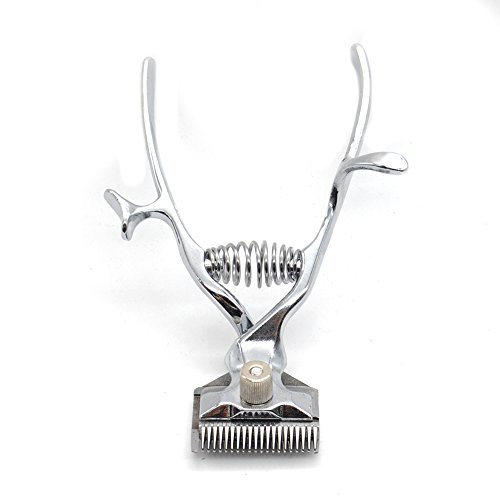 Manual Haircut Trimmer Hand Hair Clippers Hair Grooming Tool Manual Clipper Haircut Hand Push Low Noise Non-Electric Hair Cutter(silver) - Thumbnail 5