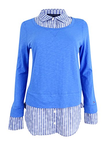 tommy hilfiger layered look sweater