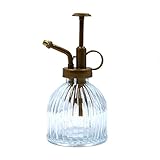 Vintage Style Glass Water Spray Bottle Copper Nozzle Bonsai Gardening Watering Can Pot Shower Perfume Garden Decoration