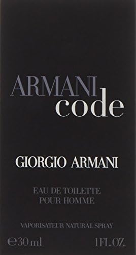 Amazon Com Armani Code By Giorgio Armani For Men Eau De Toilette Spray 1 Ounce Giorgio Armani Beauty