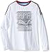 PUMA Big Boys' Fast Lane Long Sleeve, Puma White, Medium (10/12)
