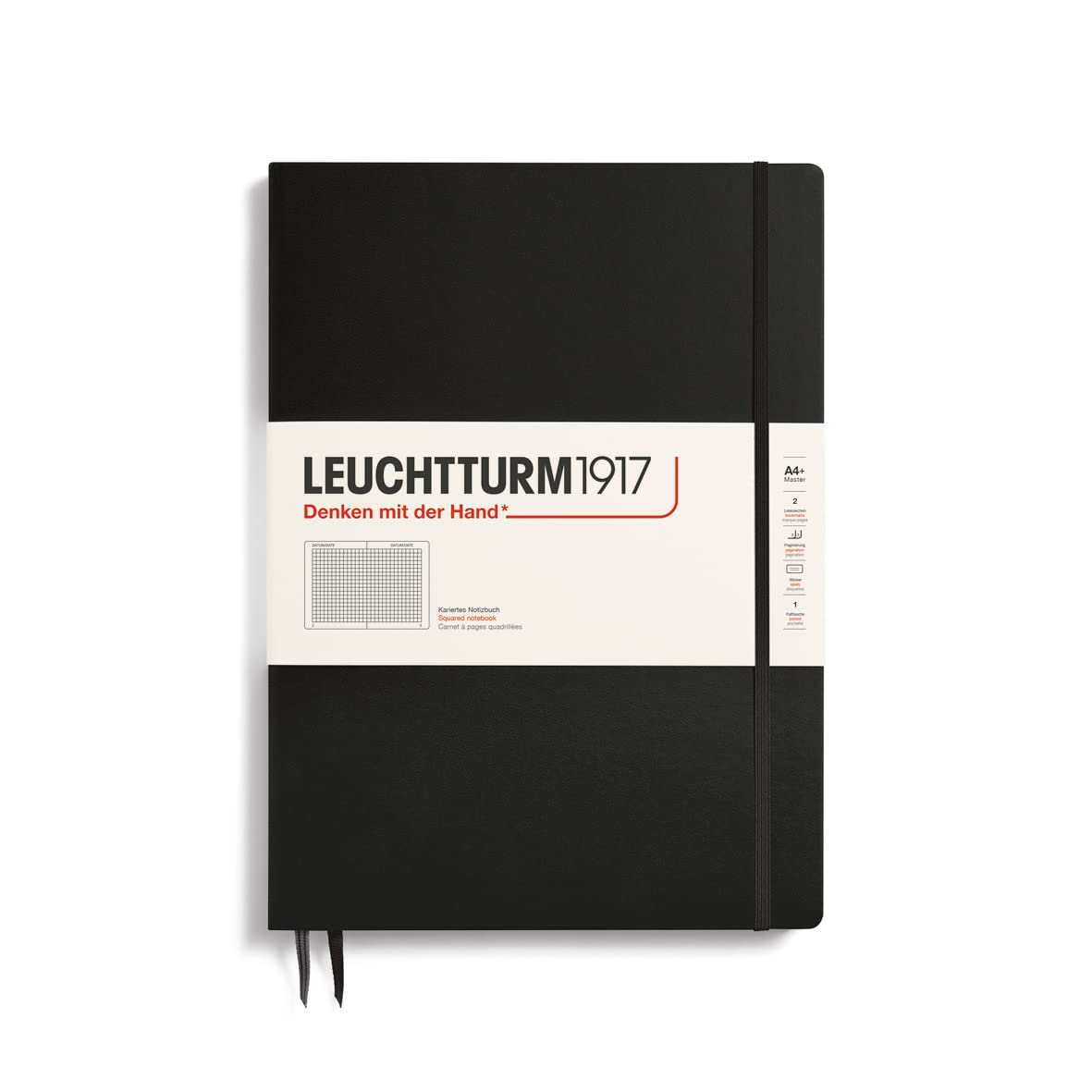 Leuchtturm1917 - A4 Master Hardcover Notebook - (Squared)