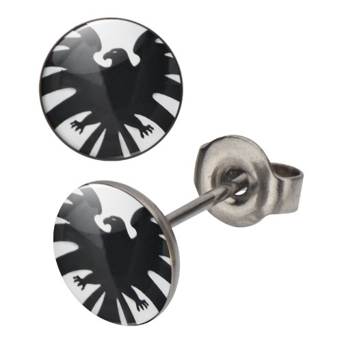 Marvel S.H.I.E.L.D. 316L Logo Earings