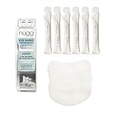 nügg Beauty Hydrating and Depuffing Eye Mask for Dry, Puffy Under-Eye Skin; Pack of 6 Single Use Eye Masks; Includes Pads to Apply over Gel Formula