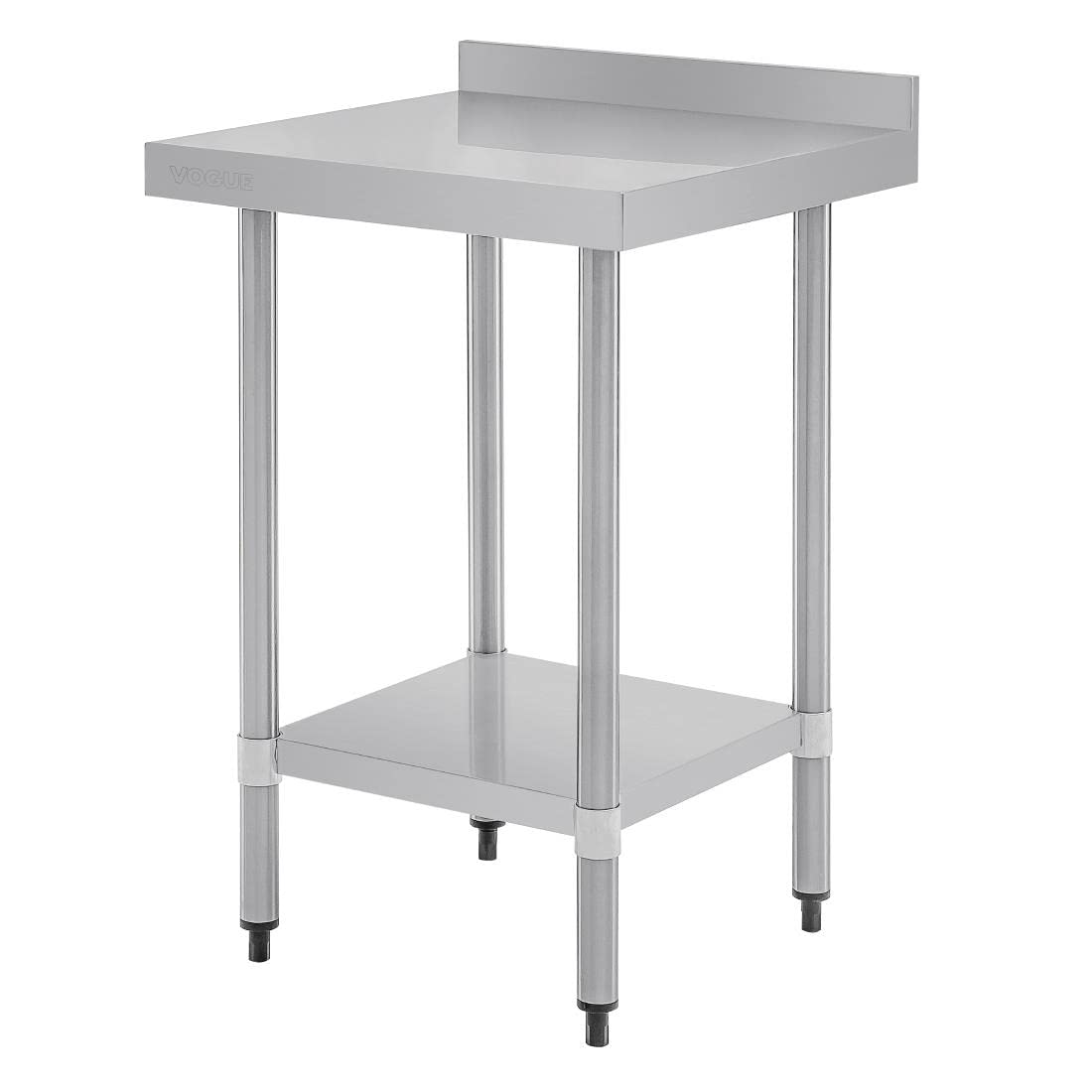 Vogue T379 Stainless Steel Prep Table With Upstand 960X600X600mm Commercial, Silver