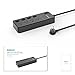 Nekteck Power Strip/Surge Protector Flat Wall Plug with 4 AC Outlets (Individually Controlled) 20W 2-Port USB Charger for iPhone, Samsung Galaxys, Nexus, Tablets, LG, More [4.8ft Cord, 4AC, 2 USB]