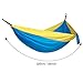 MARNUR Camping Hammock Nylon Parachute Hammock Single&Double Portable Hammock Straps with Compass for Outdoor Hiking Backpacking Travel and Home yard