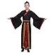 Ez-sofei Men Chinese Traditional Ancient Kung Fu Hanfu Cosplay Costume (Black, S)
