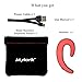 MYLARK Non Ear Plug Bluetooth Headset Wireless Bluetooth Headphones Built in Microphone Light Weight Wireless Bluetooth Earbuds Noise Reduced Wireless Earphones Pouch for Jogging Business Driver