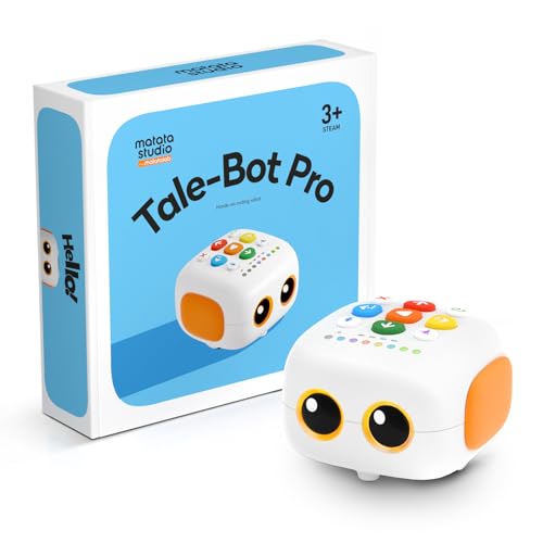 Programmable Robot for Kids 3-5 Years Old, MatataStudio Tale-Bot Pro Robot Screenless Coding Toy for Learning Coding Basics Interactive Stem Educational Toys