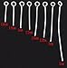 800 PC Mixed Sizes Silver Plated Eye Pins Findings Head Pins, 2.1mm Hole, 0.7mm Thick, DIY Jewelry Making